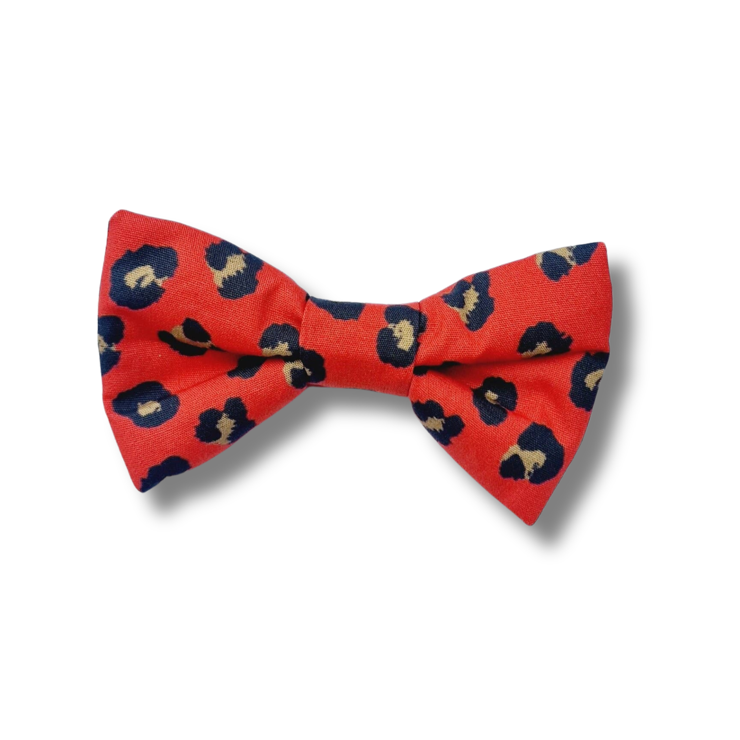 Pet Pooch Boutique - Red Leopard Print Dog Bow Tie (UK handmade)