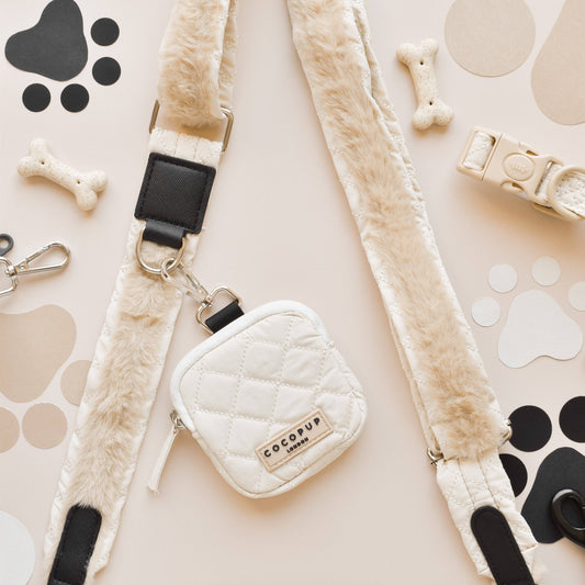 Cocopup London - Treat Pouch - Cream Quilted