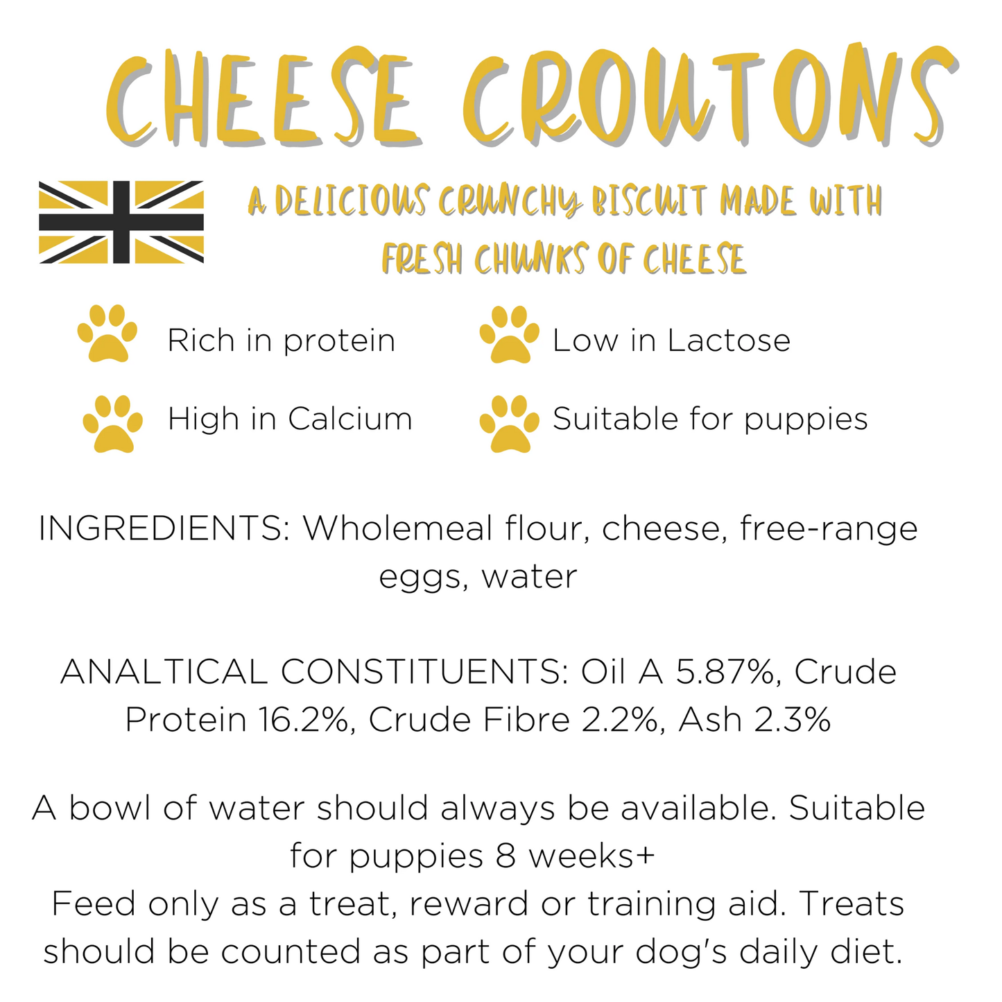 Canine Creations Cheshire - Cheese Croutons