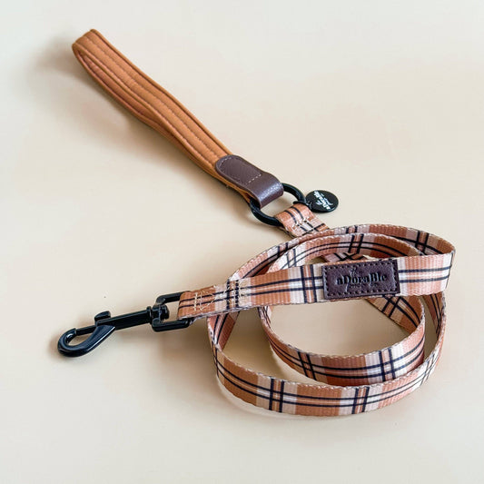 The aDoraBle Pooch Company - Heritage Dog Lead - Butterscotch Biscuit