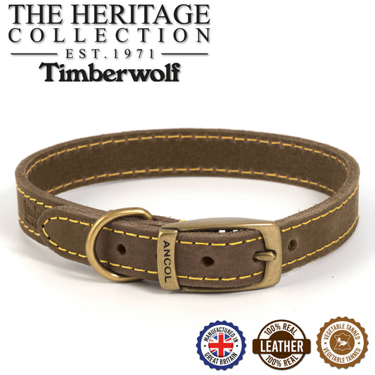 Ancol Pet Products Ltd - Timberwolf Leather Collar Sable