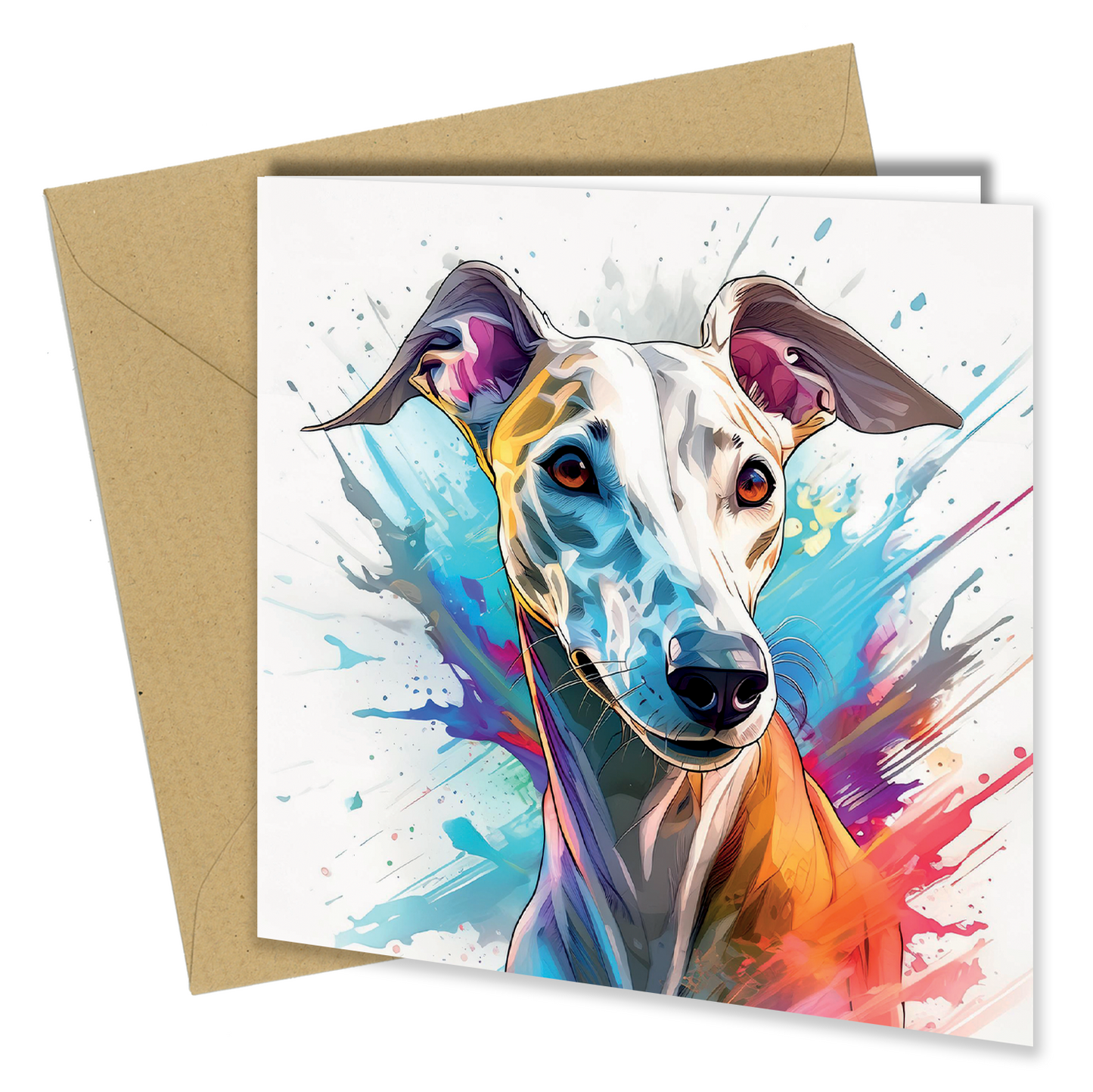 Dog/Puppy Splash of Watercolor / Watercolour, Birthday