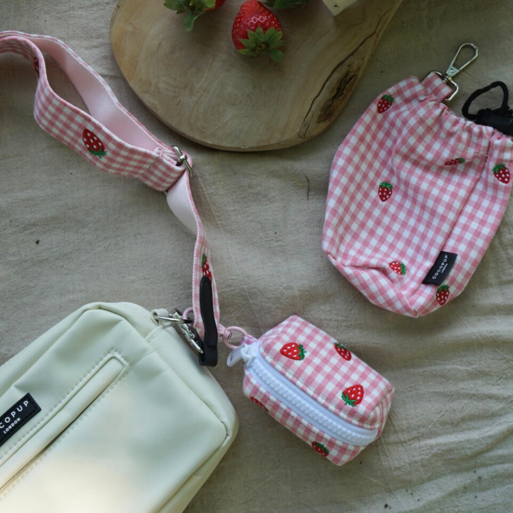 Cocopup London - Strawberry Picnic Pup Poop Bag Holder