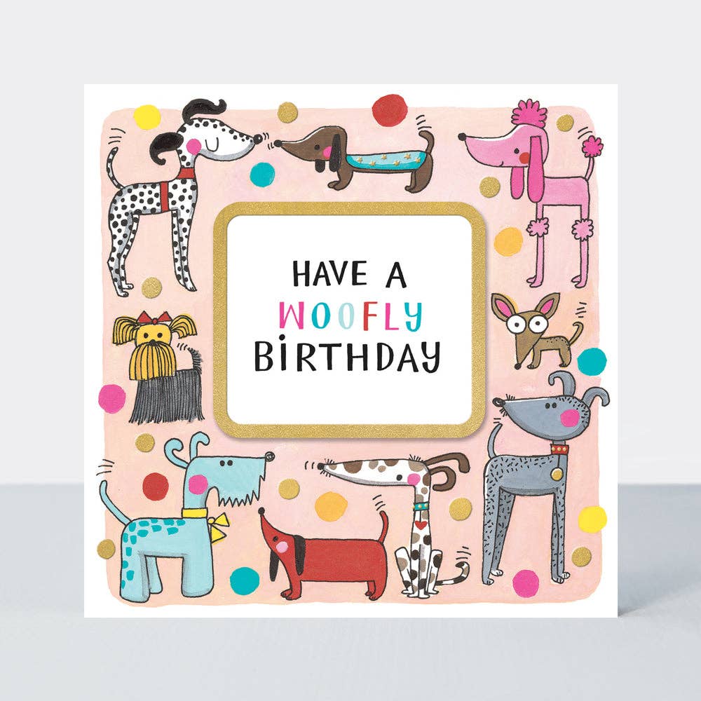Rachel Ellen Designs - Rhubarb - Woofly Birthday/Dogs