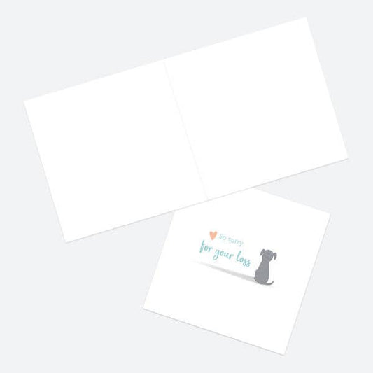 Dotty About Paper - Pet Sympathy Card - Sorry For Your Loss - Dog