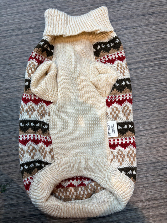 Jumper - fairisle cream
