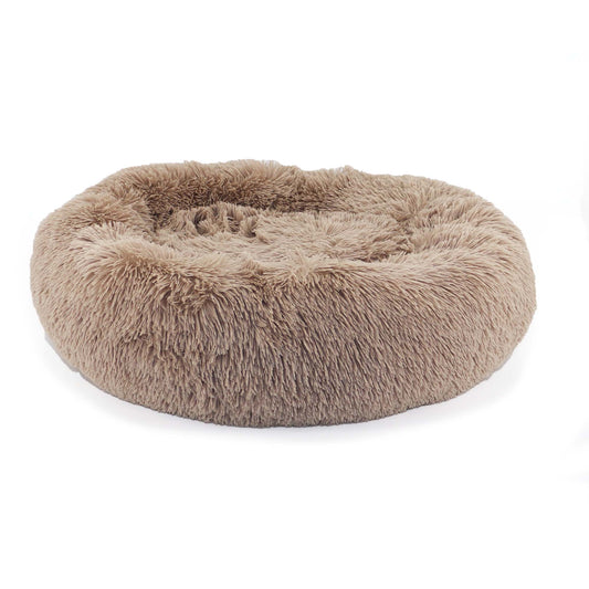 Ancol Pet Products Ltd - Super Soft Plush Donut Dog Bed Oatmeal