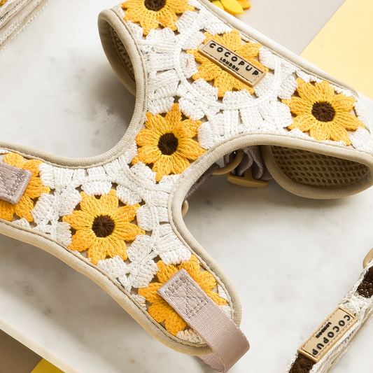 Cocopup London - Sunflower Patch Adjustable Neck Harness