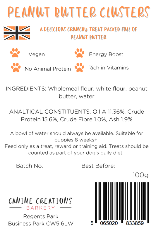 Canine Creations Cheshire - Peanut Butter Clusters
