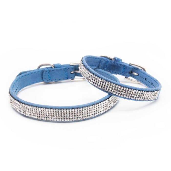 PetLondon - Ocean Blue Ultrasuede DogCollar