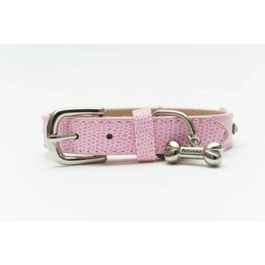 PetLondon - Daisy Rivet Dog Collar Pink Floral