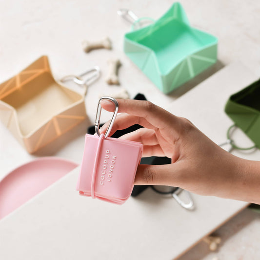 Cocopup London - Foldable Travel Bowl - Pink