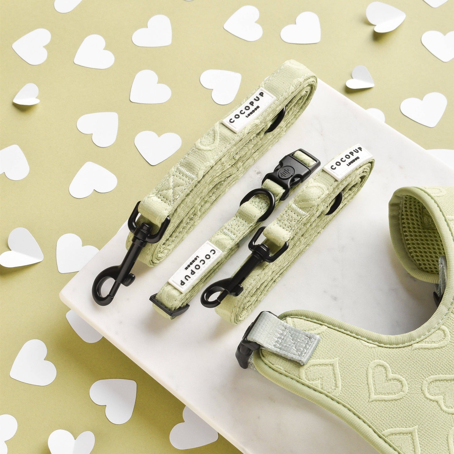 Cocopup London - Luxe Puppy Lead - Sage Heart
