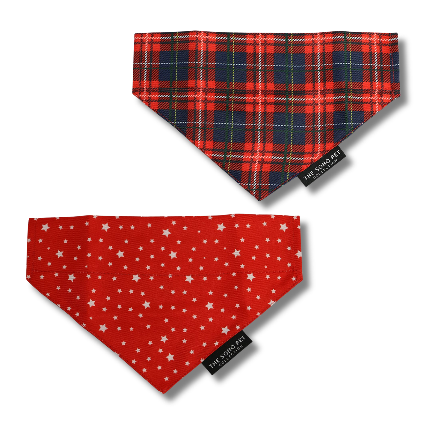 Ancol Pet Products Ltd - Soho Collection Patterned Bandana- Tartan/ Star