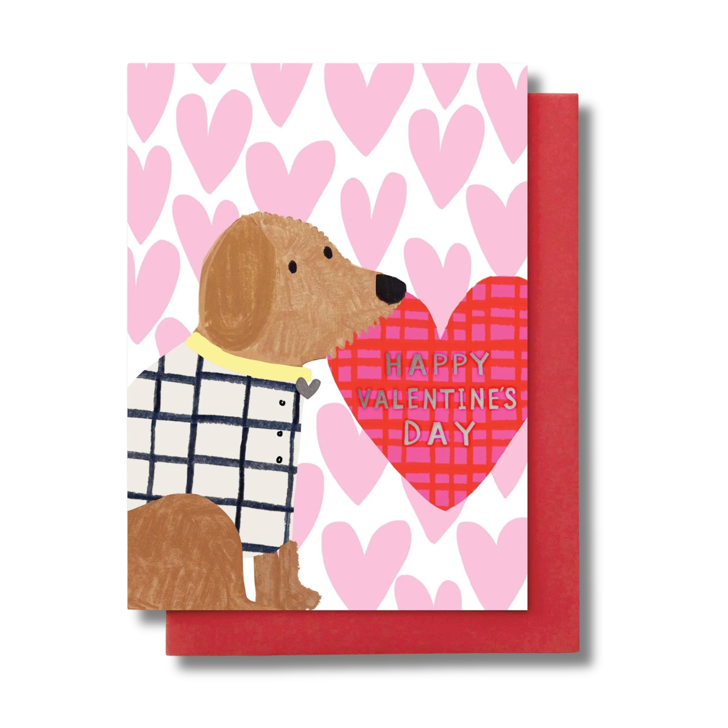Stop the Clock Design - Valentine's Day Dog With Heart