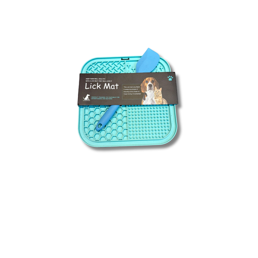 Lick mat square with spatula