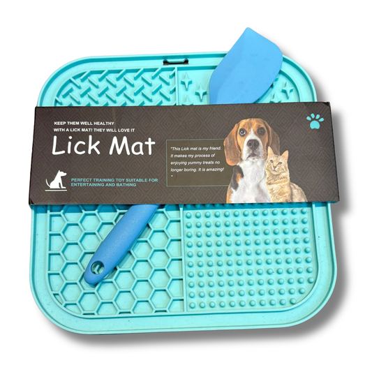 Lick mat square with spatula