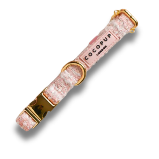 Cocopup London - Pink Textured Tweed Collar