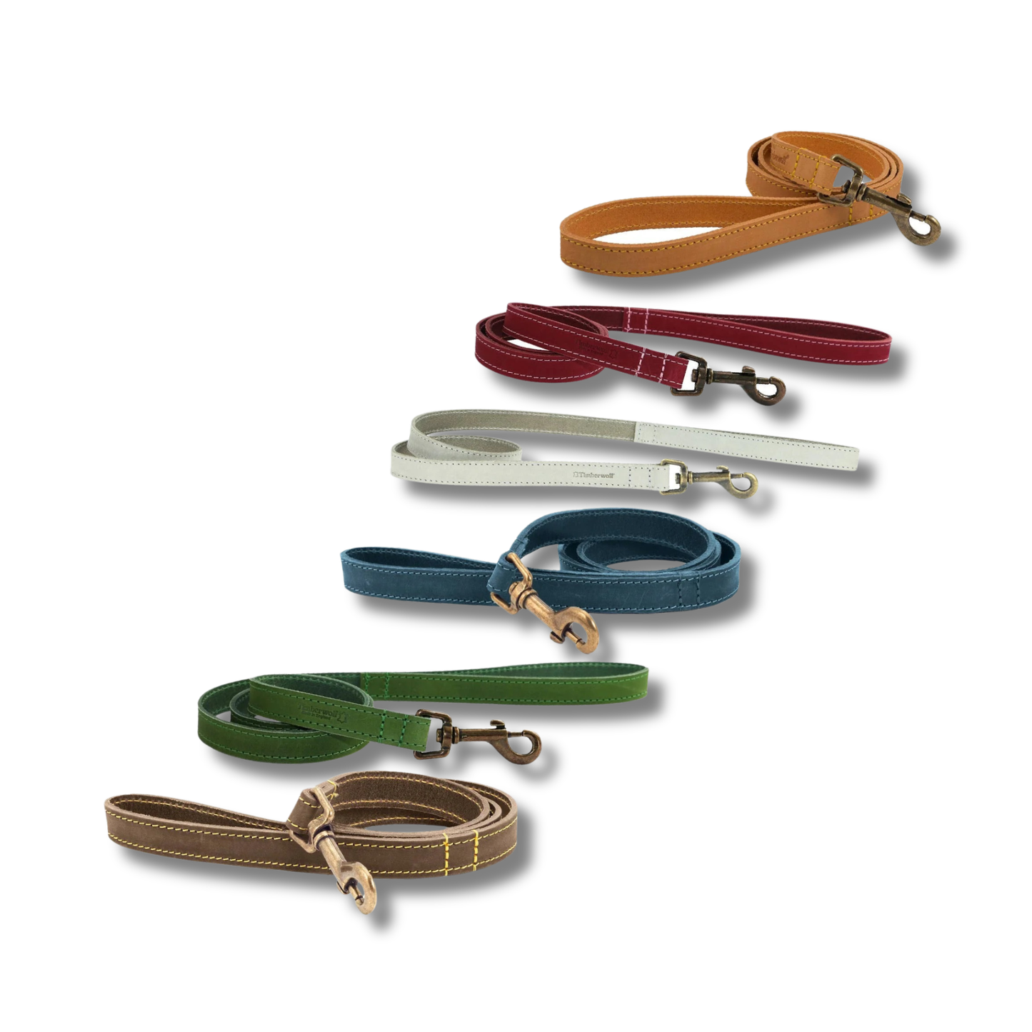 Ancol Pet Products Ltd - Timberwolf Leather Lead - various colours- 1m x 19mm
