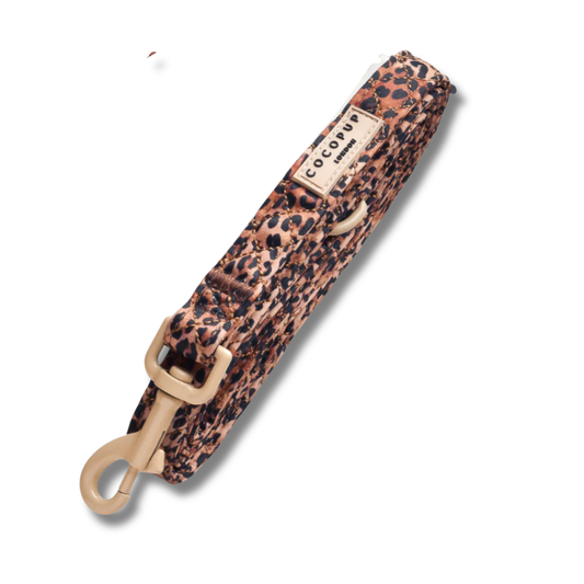 Cocopup London - Quilted Leopard Pup Lead