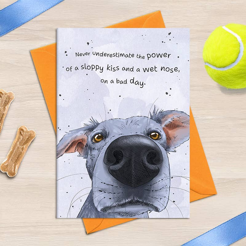 Dandelion Stationery - Sloppy kiss and a wet nose - Greetings Card