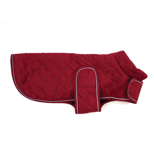 Victory Pet Products Ltd - Quilted Classic Dog Coat Burgundy