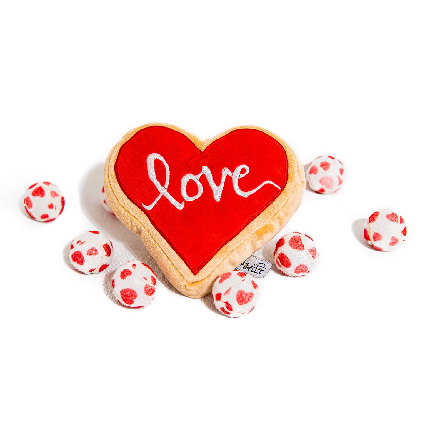 Midlee Designs - Midlee Valentine's Hearts Dog Tennis Balls