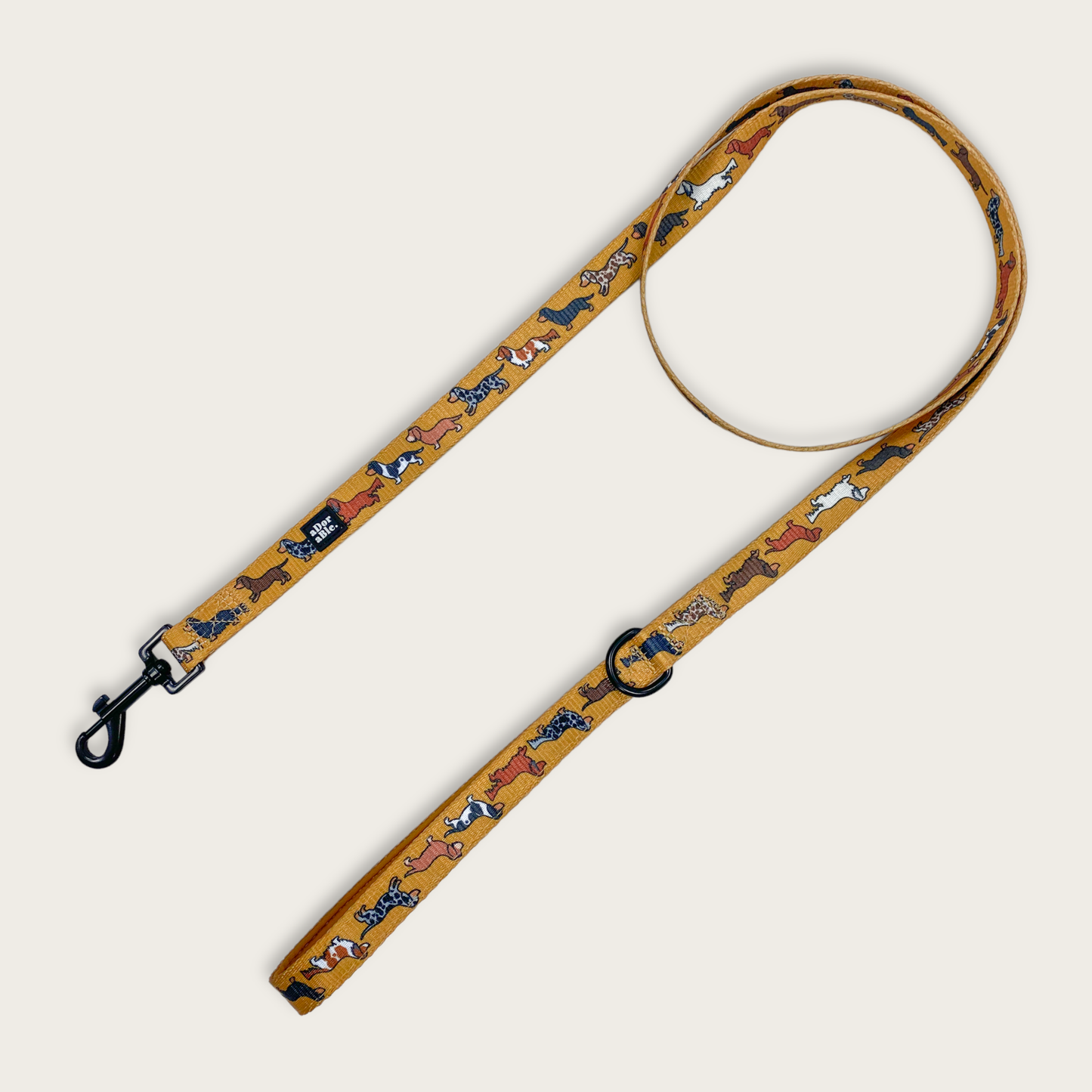 The aDoraBle Pooch Company - Dog Lead - Dashing Dachshunds