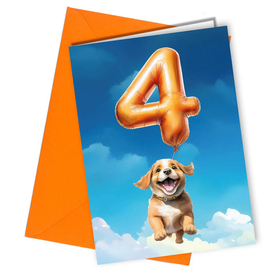 #1696 $th Birthday Dog/Puppy Birthday Card