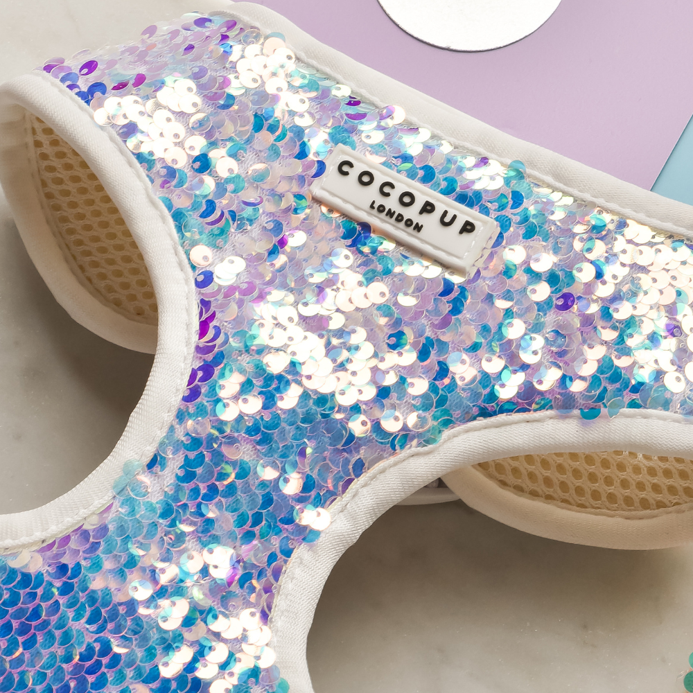 Cocopup London - LUXE Party Holographic Sequin HARNESS