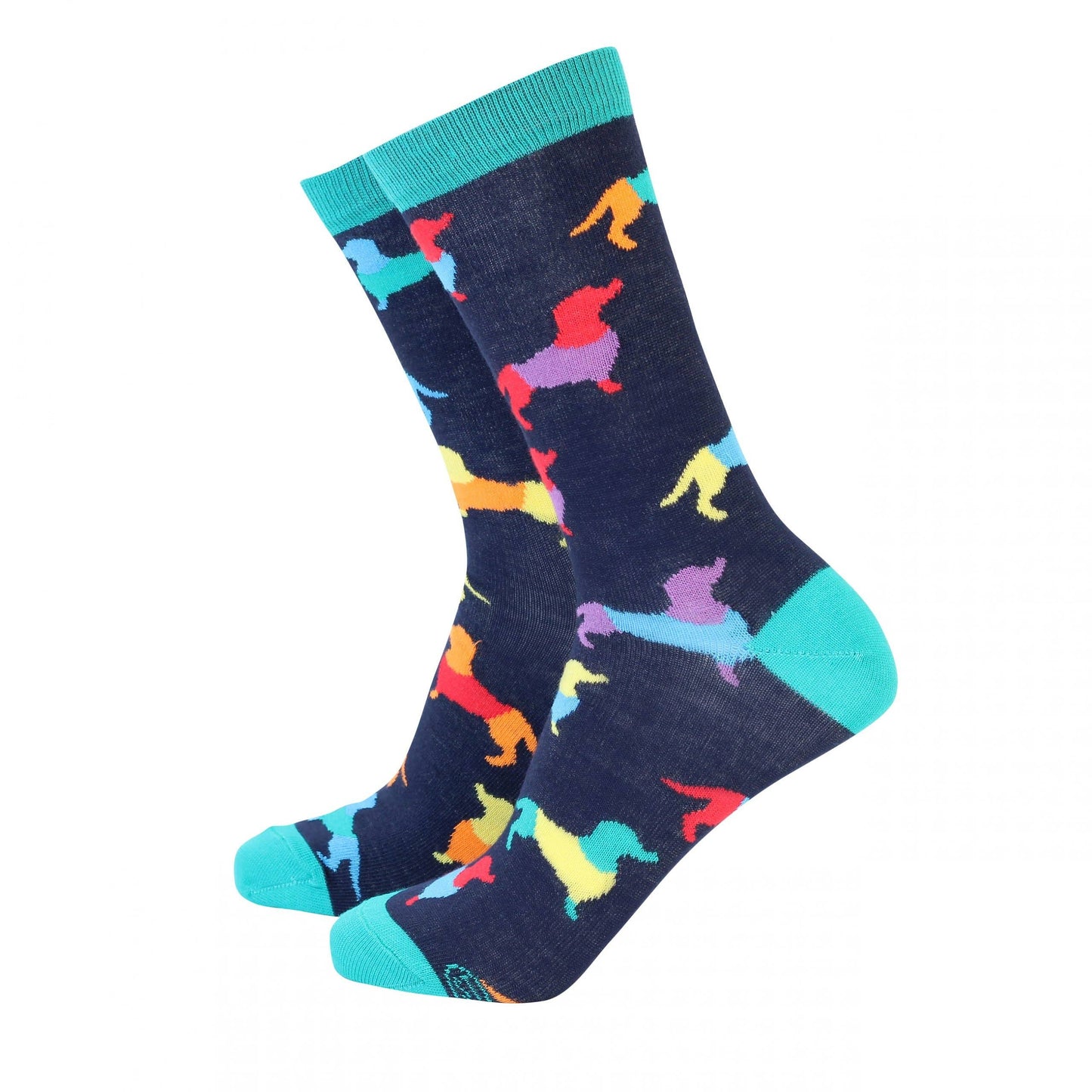 Smiling Faces - Dachshunds - Women's Bamboo Socks