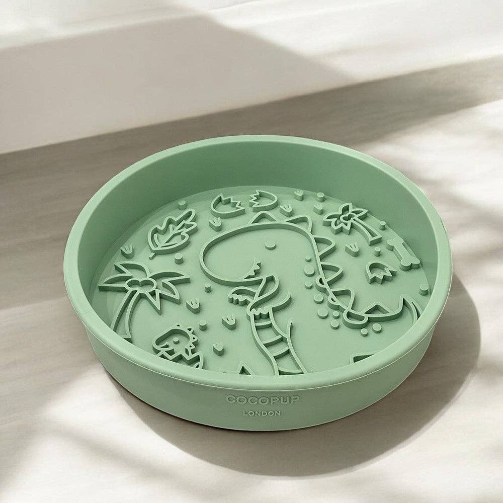 Cocopup London - Silicone Slow Feed Dog Bowl - Dinopaws