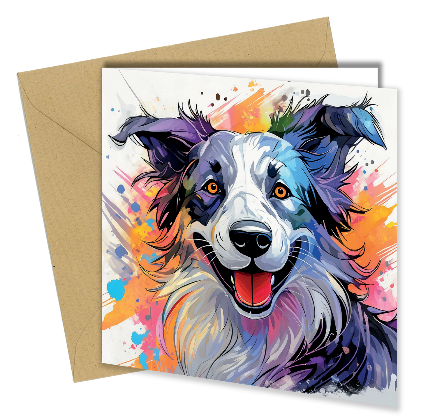 Dog/Puppy Splash of Watercolor / Watercolour, Birthday