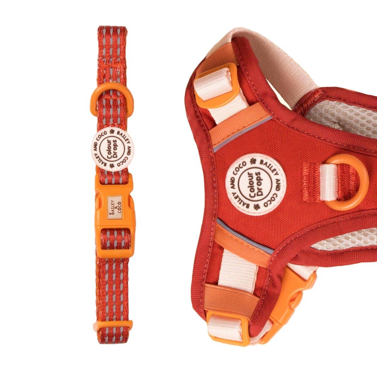 Bailey and Coco - Trail & Glow® Adjustable Collar - COLOUR DROPS® - Spice it up