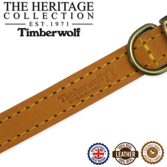 Ancol Pet Products Ltd - Timberwolf Leather Collar Mustard