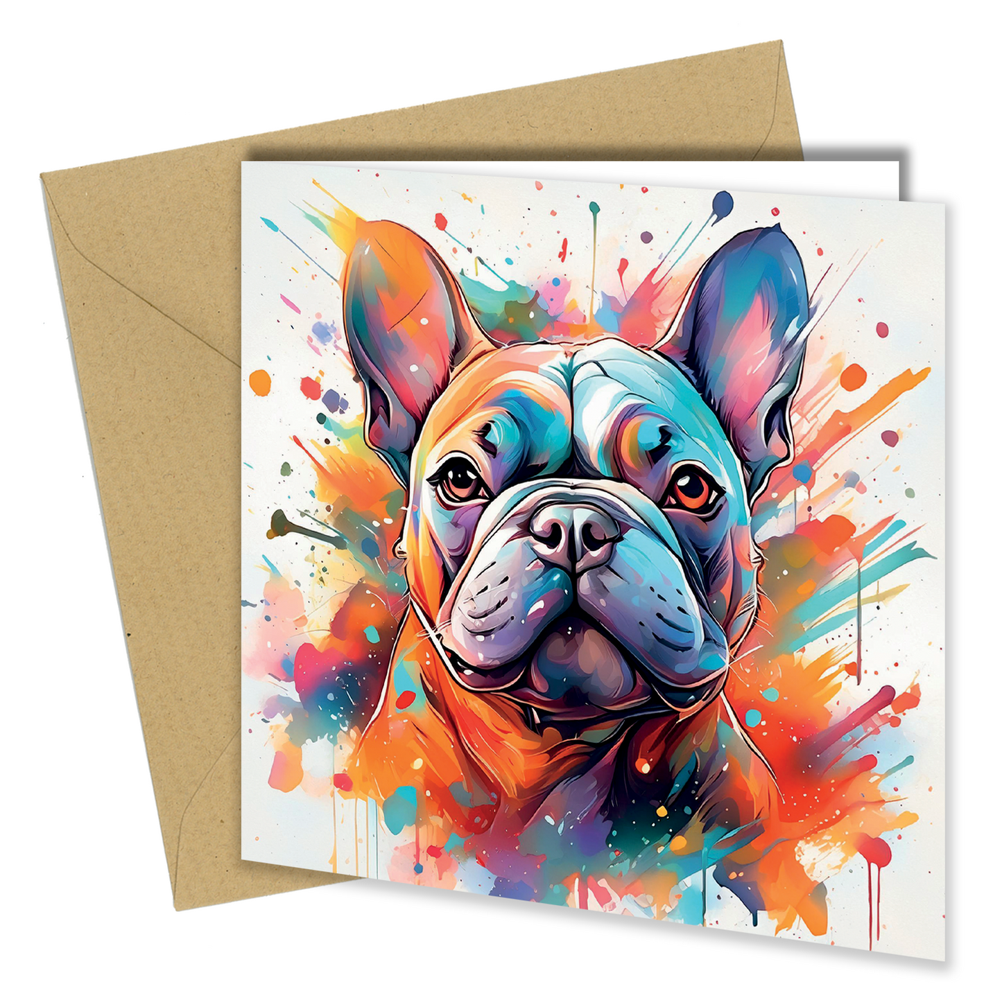 Dog/Puppy Splash of Watercolor / Watercolour, Birthday