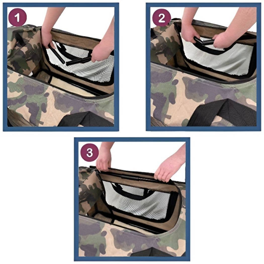 HugglePets - HugglePets Fabric Crate Foldable Pet Carrier