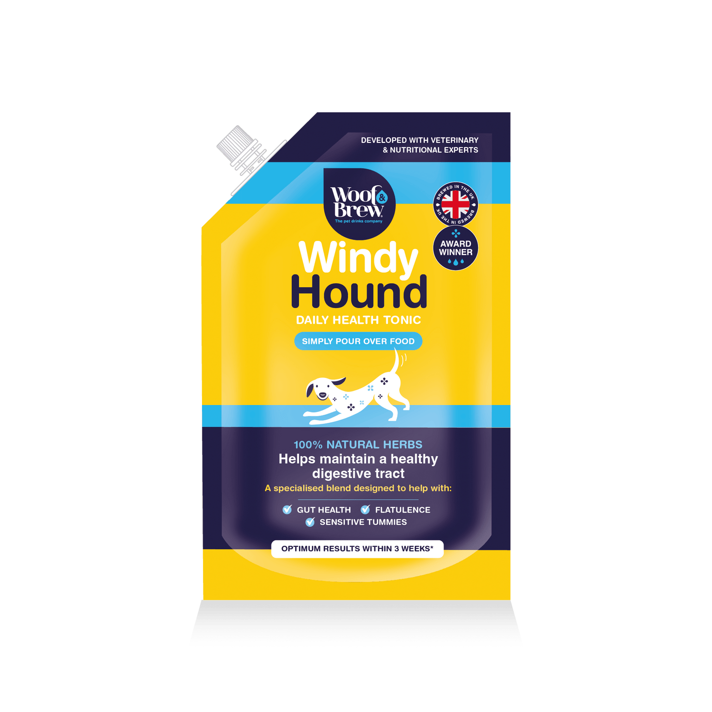 WOOF&BREW LTD -  Windy Hound for Dog Digestive Health & Sensitive Tummies