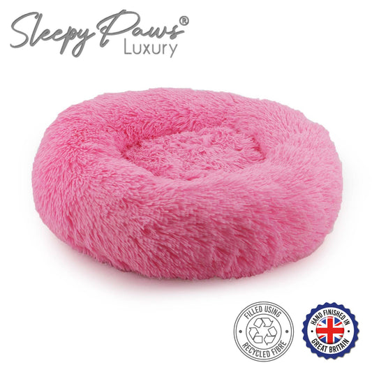 Ancol Pet Products Ltd - Super Soft Plush Donut Dog Bed Pink
