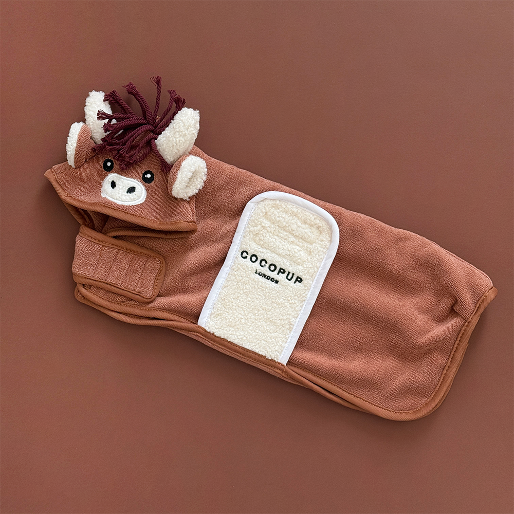 Cocopup London - Harold the Highland Cow Drying Robe