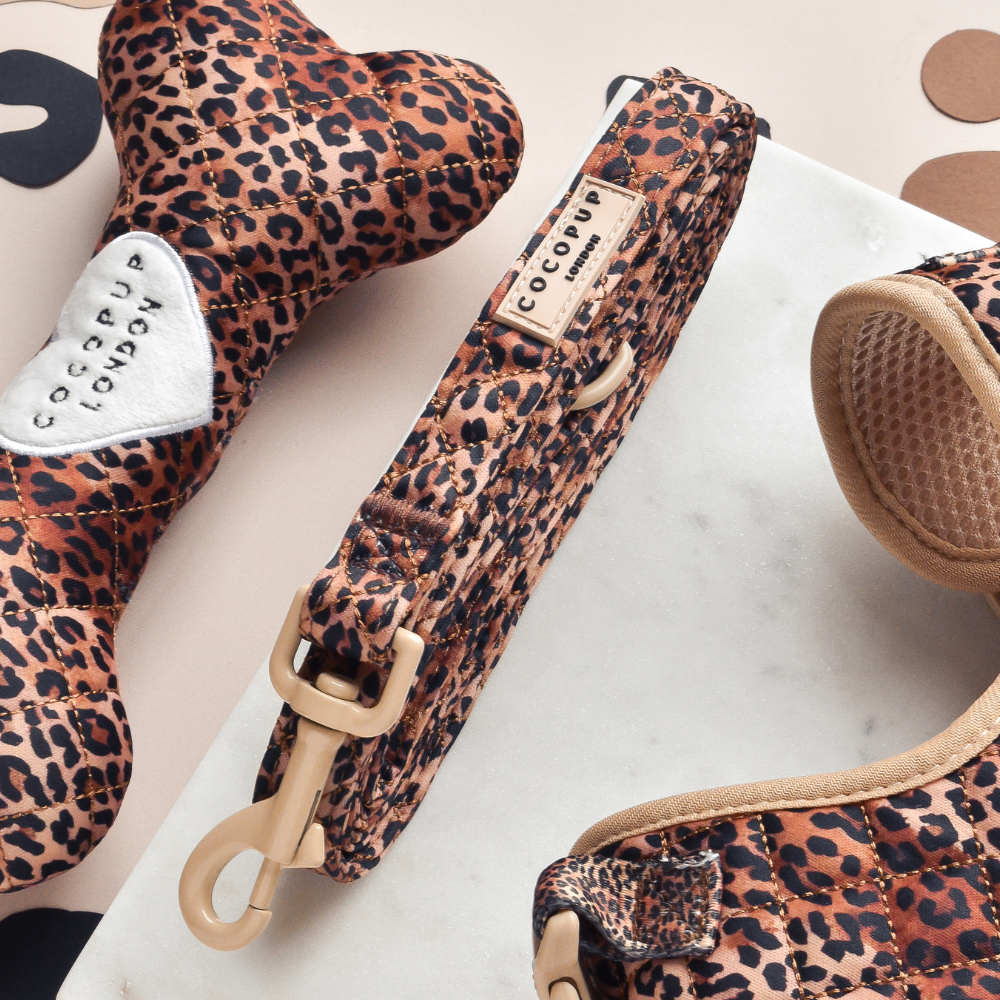 Cocopup London - Quilted Leopard Pup Lead