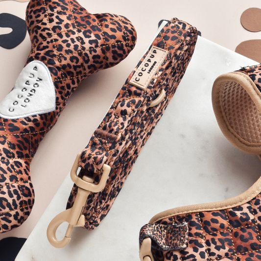 Cocopup London - Quilted Leopard Pup Lead