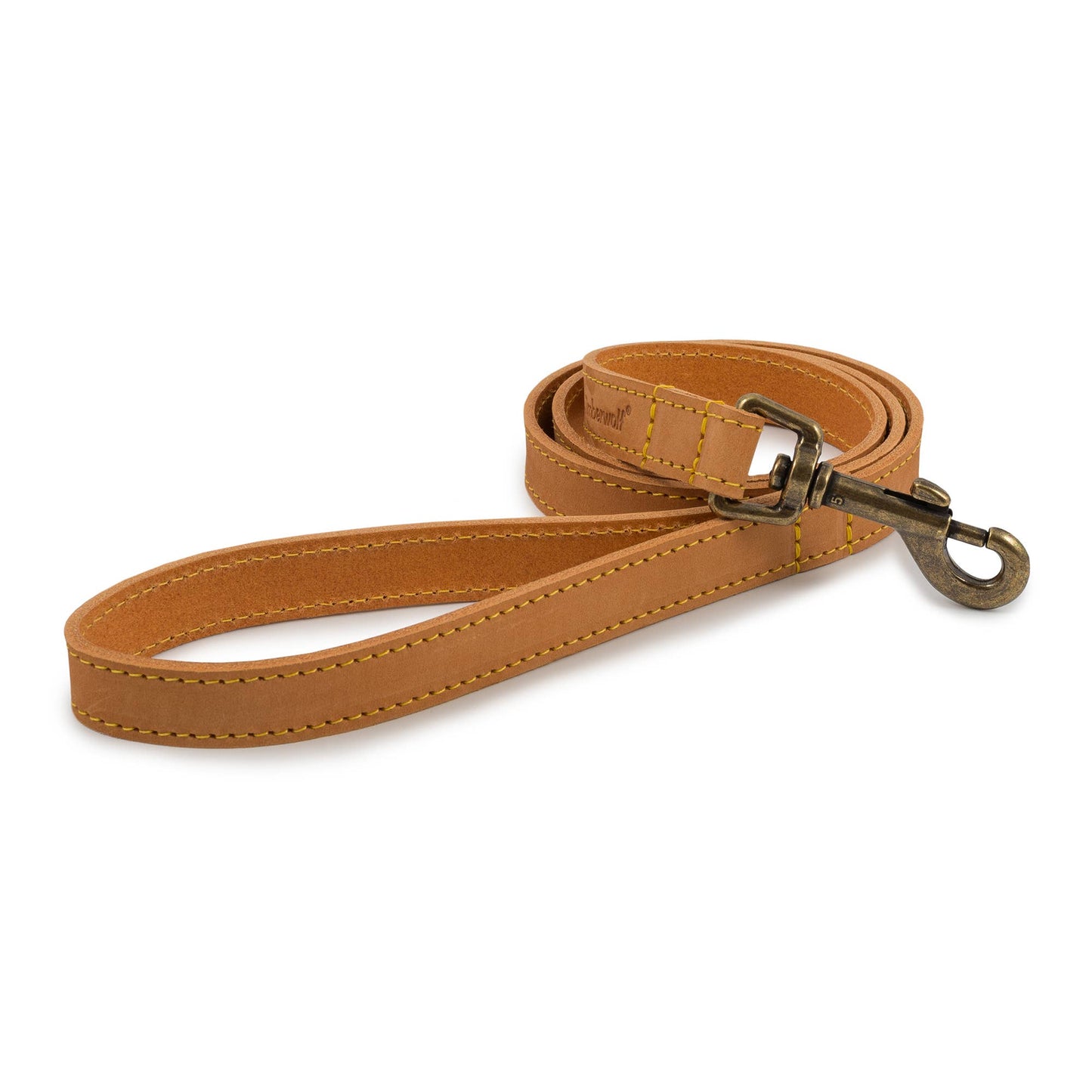 Ancol Pet Products Ltd - Timberwolf Leather Lead - various colours- 1m x 19mm