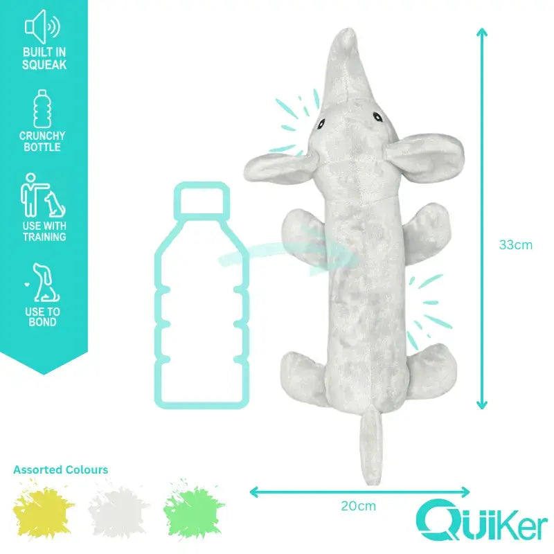 Quiker Pet Products - Bottle Crunch Creatures Dog Toy