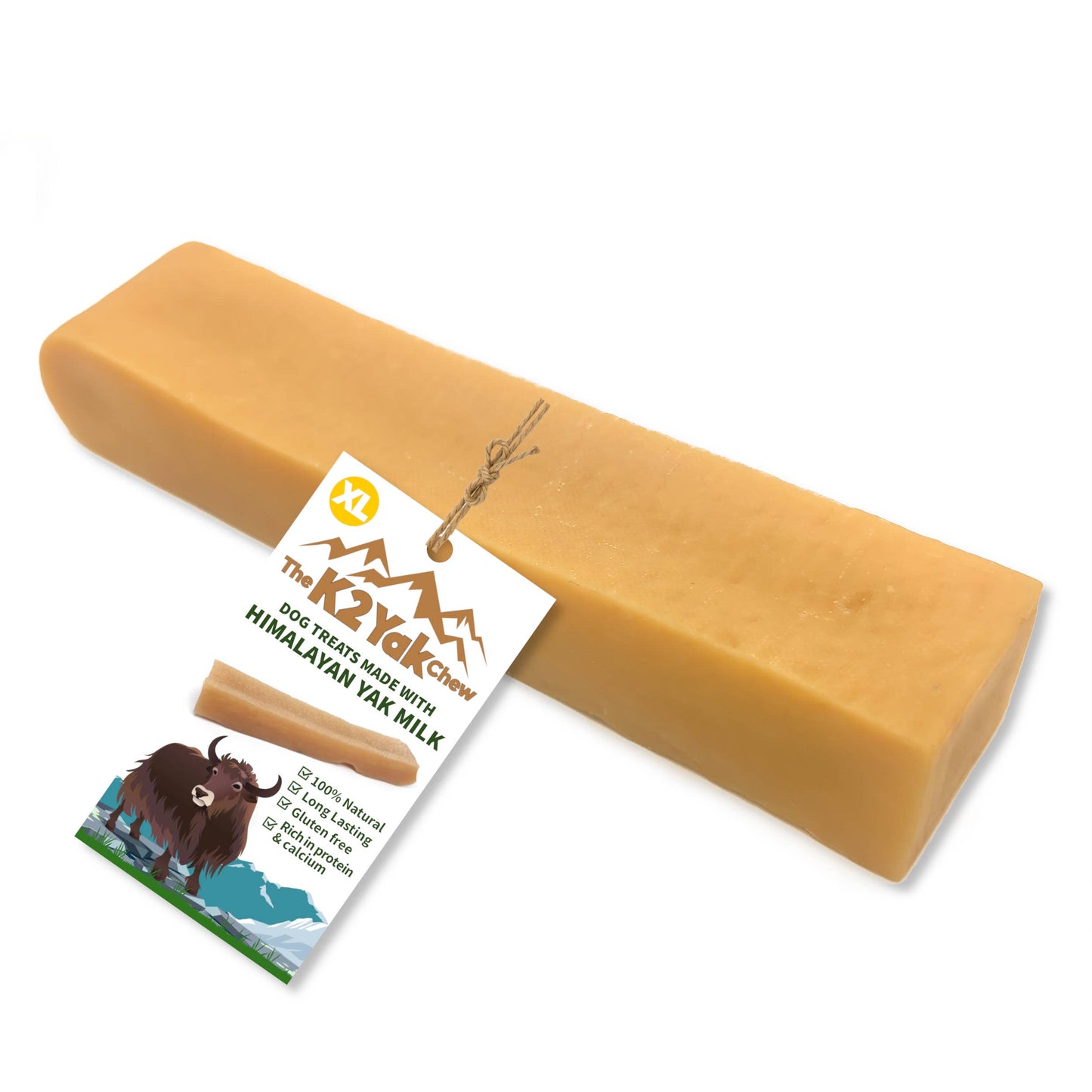 Real Pet Supplies - K2 Yak Chews 100% Natural Longer Lasting Dog Treats X-Large