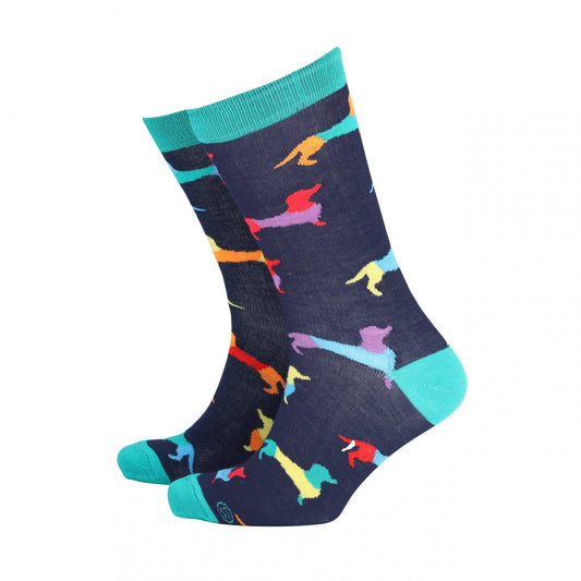 Dachshunds - Mens Bamboo Socks