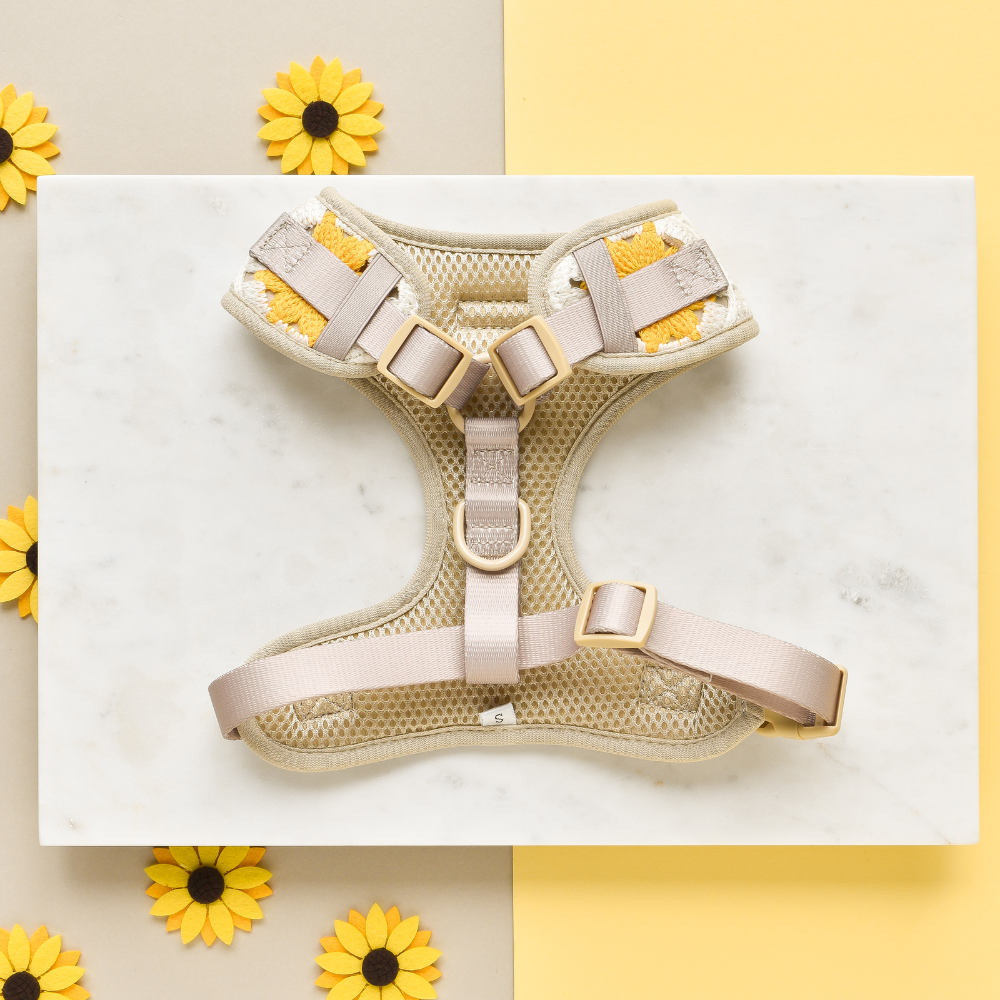 Cocopup London - Sunflower Patch Adjustable Neck Harness