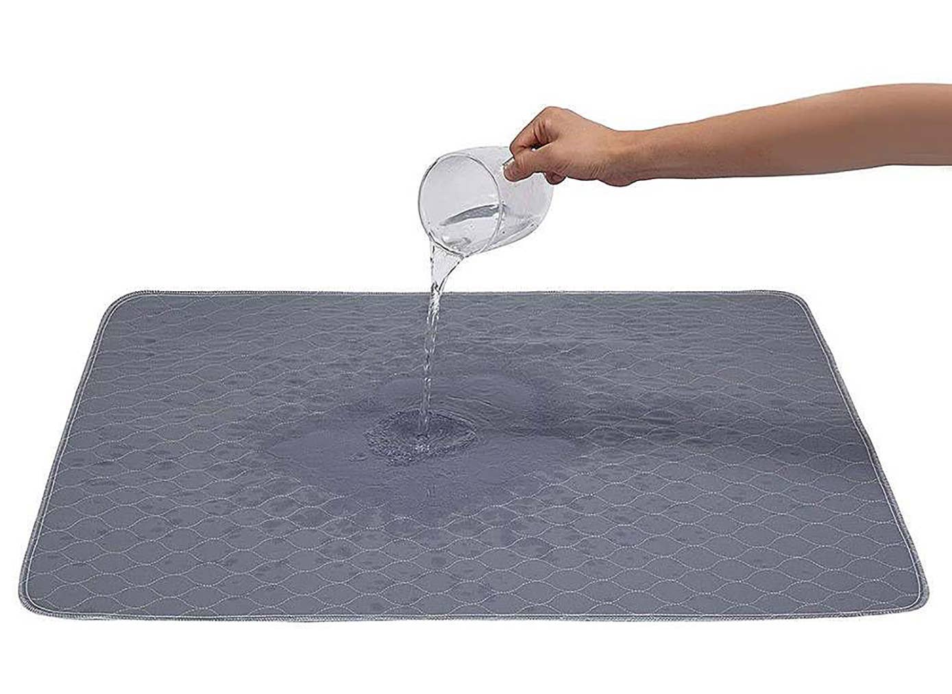Pet Wiz - Two Pack of Reusable, Washable, Pet Pads in Grey