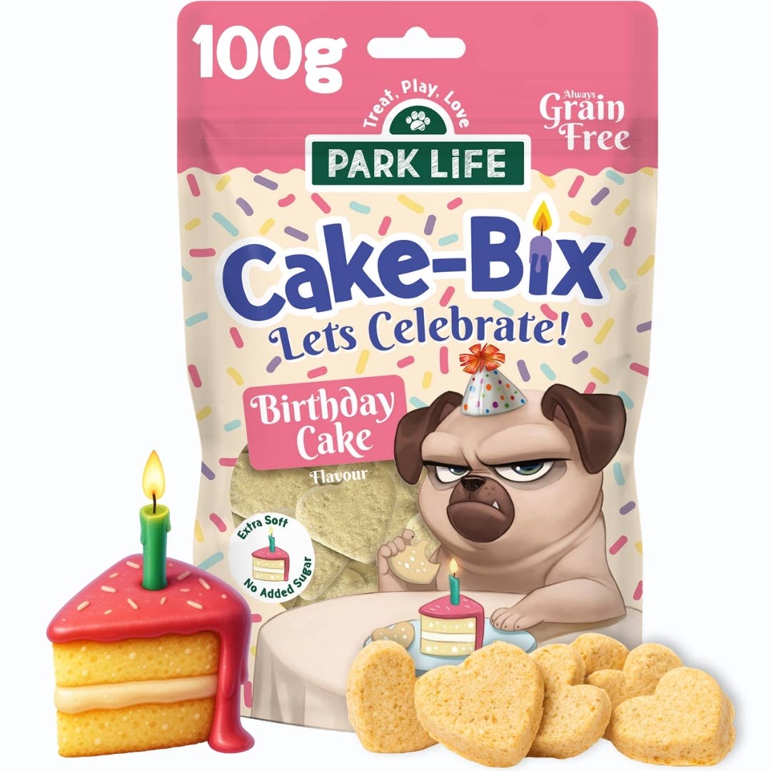 PARK LiFE - Cake-Bix Dog Biscuits Birthday Cake Flavour 100g