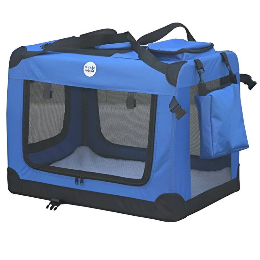 HugglePets - HugglePets Fabric Crate Foldable Pet Carrier